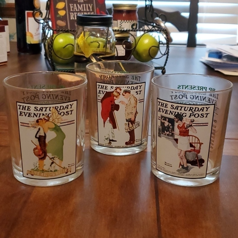 Saturday Evening Post Norman Rockwell Glasses 📚